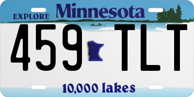 MN license plate 459TLT