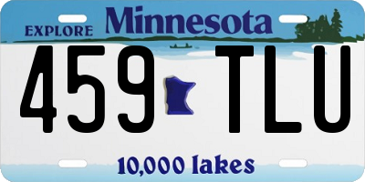 MN license plate 459TLU