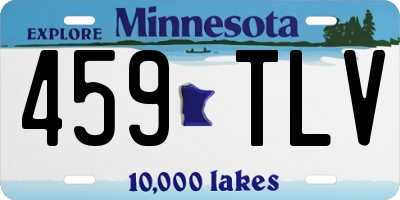 MN license plate 459TLV