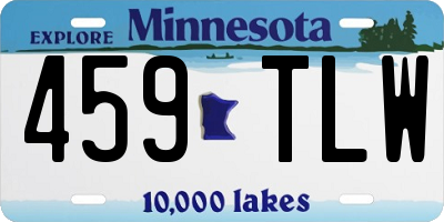 MN license plate 459TLW