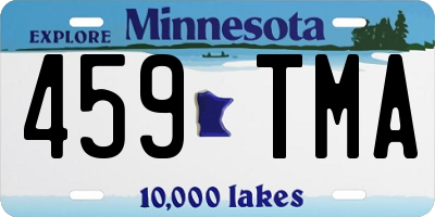 MN license plate 459TMA