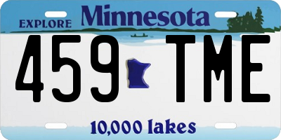 MN license plate 459TME