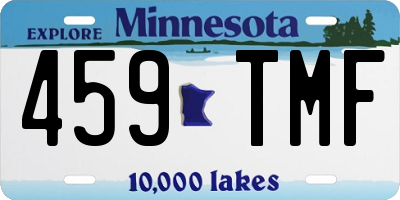 MN license plate 459TMF