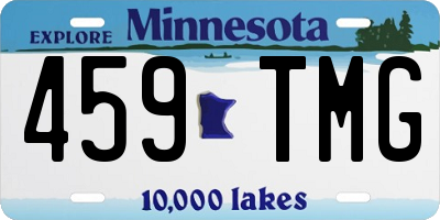 MN license plate 459TMG