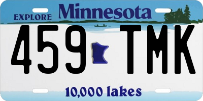 MN license plate 459TMK
