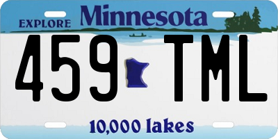 MN license plate 459TML