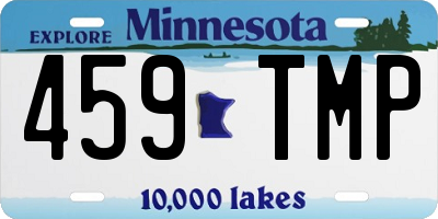 MN license plate 459TMP