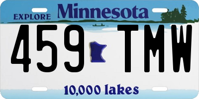 MN license plate 459TMW