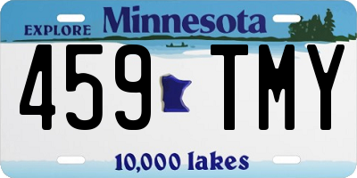MN license plate 459TMY