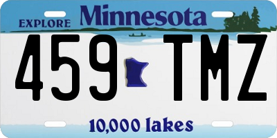 MN license plate 459TMZ