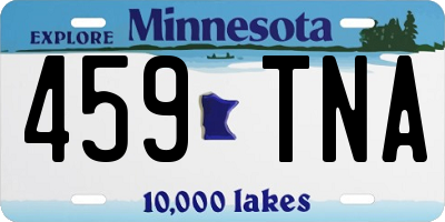 MN license plate 459TNA