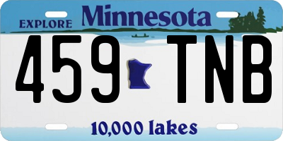 MN license plate 459TNB