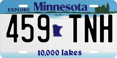 MN license plate 459TNH