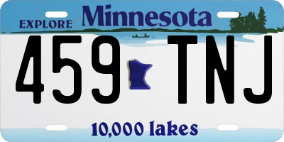MN license plate 459TNJ