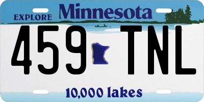 MN license plate 459TNL