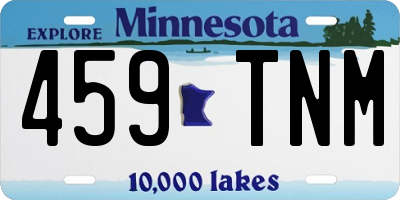 MN license plate 459TNM