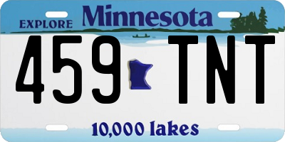 MN license plate 459TNT
