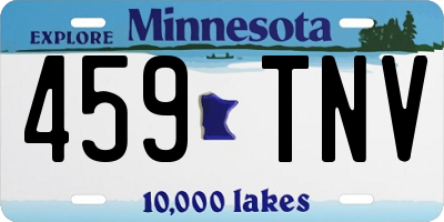 MN license plate 459TNV