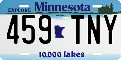 MN license plate 459TNY