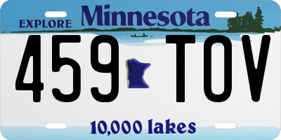MN license plate 459TOV