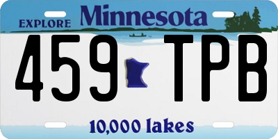 MN license plate 459TPB