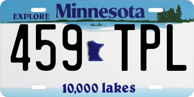 MN license plate 459TPL