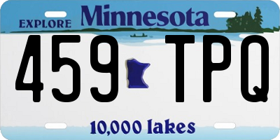 MN license plate 459TPQ