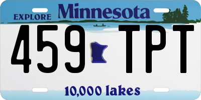 MN license plate 459TPT