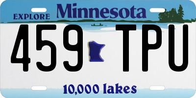 MN license plate 459TPU