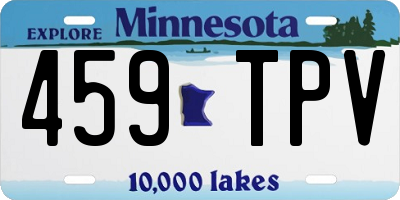 MN license plate 459TPV