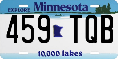 MN license plate 459TQB