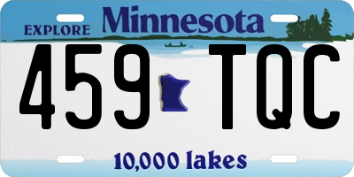 MN license plate 459TQC