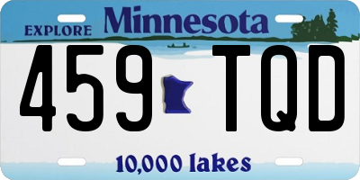 MN license plate 459TQD