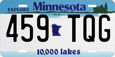 MN license plate 459TQG