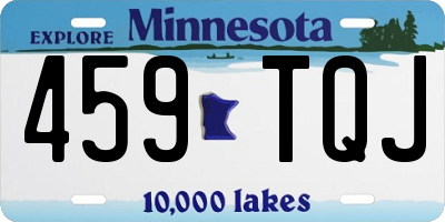 MN license plate 459TQJ