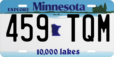 MN license plate 459TQM