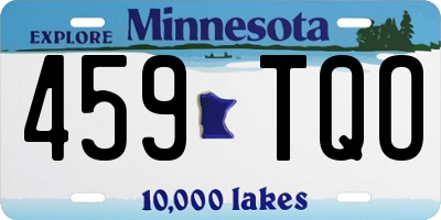 MN license plate 459TQO