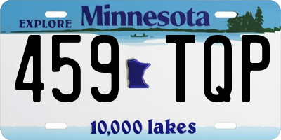 MN license plate 459TQP