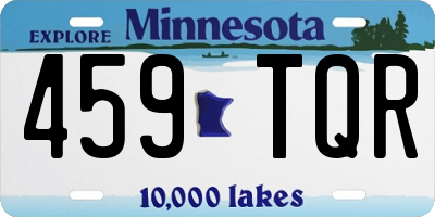 MN license plate 459TQR