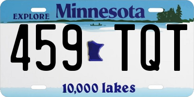 MN license plate 459TQT