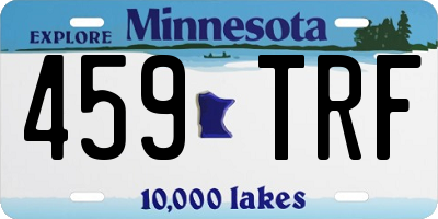 MN license plate 459TRF