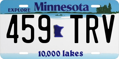 MN license plate 459TRV