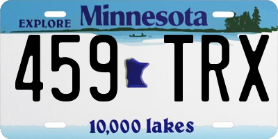 MN license plate 459TRX
