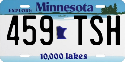 MN license plate 459TSH