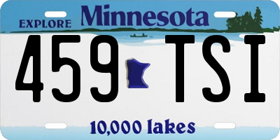 MN license plate 459TSI