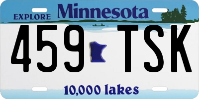 MN license plate 459TSK