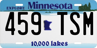 MN license plate 459TSM