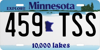 MN license plate 459TSS