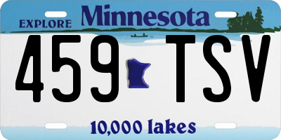 MN license plate 459TSV