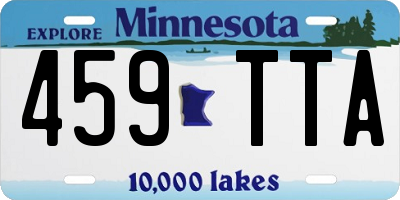 MN license plate 459TTA